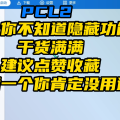 PCL2四个你不知道的隐藏功能